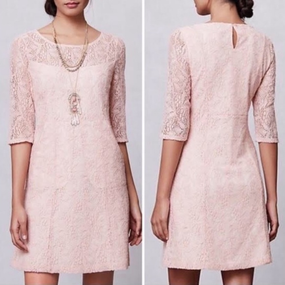 Anthropologie Maeve Lefkara Lace Dress